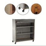 دولاب تخزين قماشي قابل للطي بعجلات