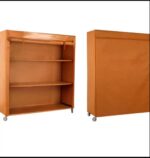 ⁦وحدة تخزين خشبية متعددة الاستخدامات بعجلات⁩ - الصورة ⁦4⁩