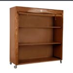 ⁦وحدة تخزين خشبية متعددة الاستخدامات بعجلات⁩ - الصورة ⁦3⁩